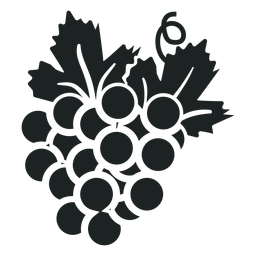 Icono de racimo de uva Kwanzaa gris Transparent PNG
