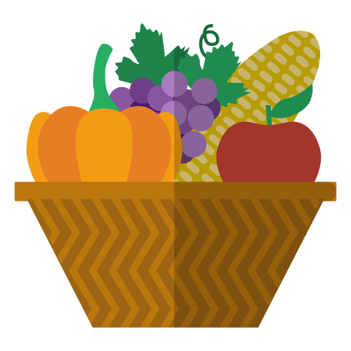 Kwanzaa harvest basket icon PNG Design