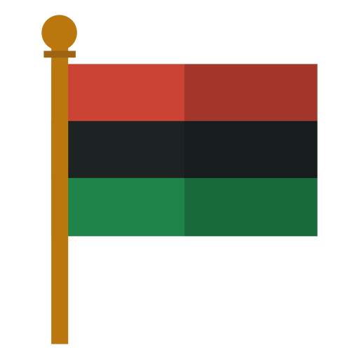 Kwanzaa panafrikanische Flaggenikone PNG-Design