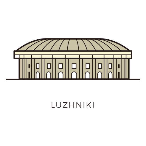 Logo do estádio de futebol Luzhniki Desenho PNG