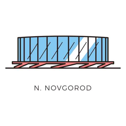 Logo do estádio de futebol de Novgorod Desenho PNG