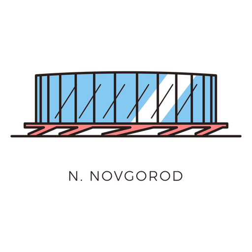 Novgorod football stadium logo PNG Design