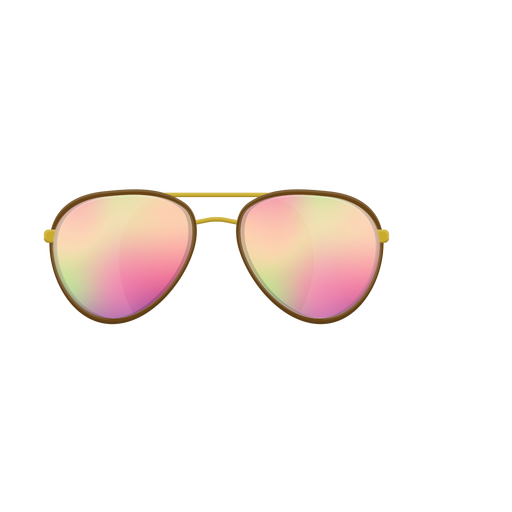Gafas de sol de aviador rosas Diseño PNG