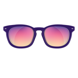 Rosa Wayfarer Sonnenbrille PNG-Design
