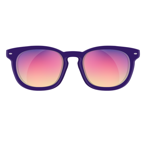 Gafas de sol wayfarer rosas Diseño PNG
