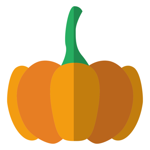 Pumpkin icon flat PNG Design