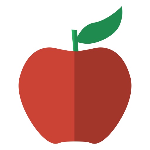 Red apple icon fruit PNG Design