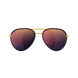Óculos de sol aviador vermelhos Desenho PNG