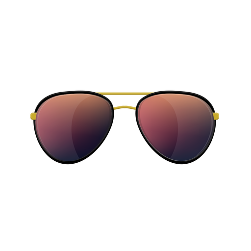 Gafas de sol de aviador rojas Diseño PNG
