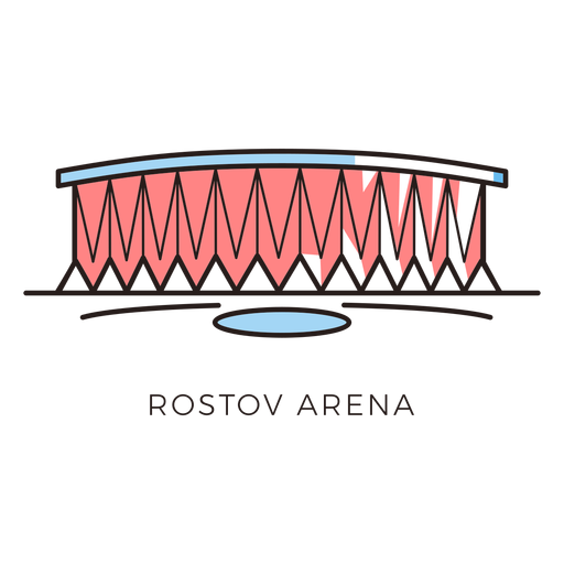 Logo des Fußballstadions der Rostow-Arena PNG-Design