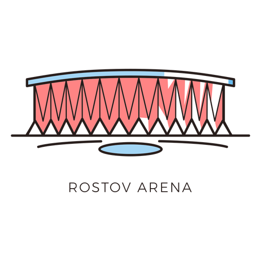 Logotipo del estadio de fútbol de la arena de Rostov Diseño PNG