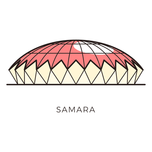 Logotipo del estadio de fútbol de Samara Diseño PNG