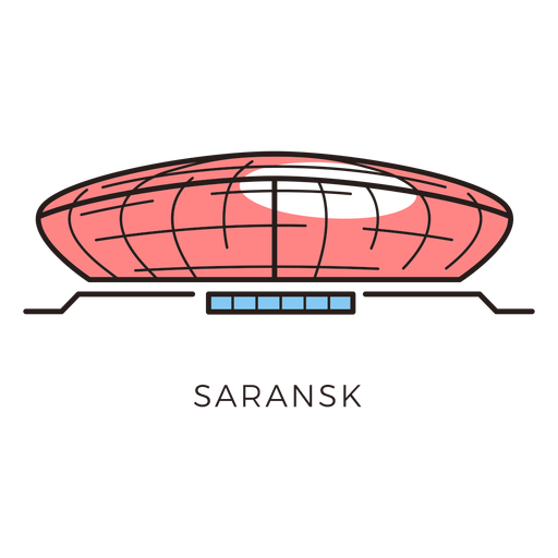 Logo do estádio de futebol de Saransk Desenho PNG