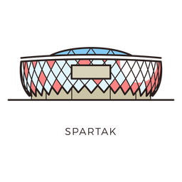 Logotipo del estadio de fútbol Spartak de Moscú Diseño PNG Transparent PNG