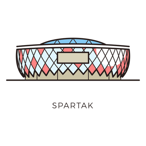 Logotipo del estadio de fútbol Spartak de Moscú Diseño PNG