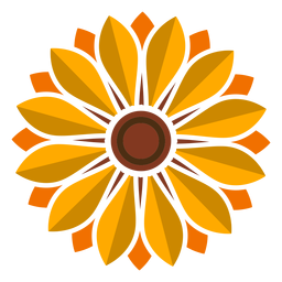 Sunflower Head Icon PNG & SVG Design For T-Shirts