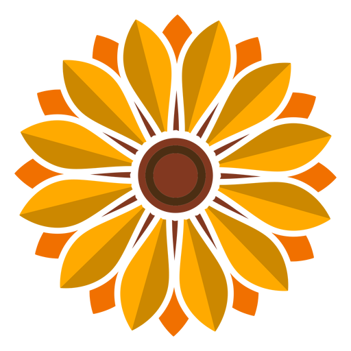 Sonnenblumenkopf-Symbol PNG-Design