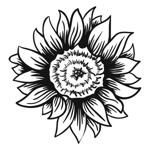 Sonnenblumenkopfhub PNG-Design
