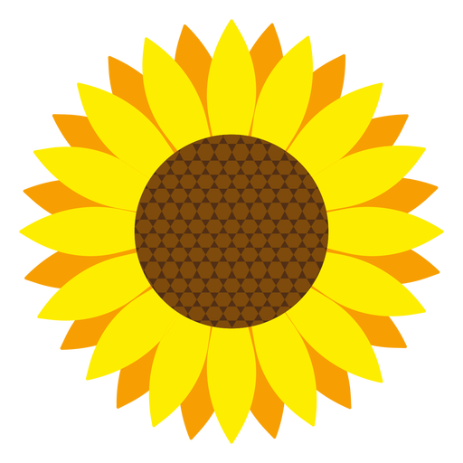 Sonnenblumenkopfvektor PNG-Design