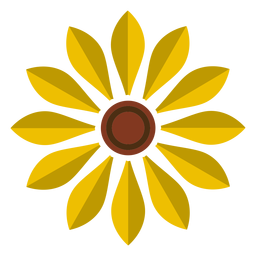 Gráfico vectorial de cabeza de girasol Diseño PNG