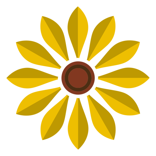 Sunflower head vector graphic
