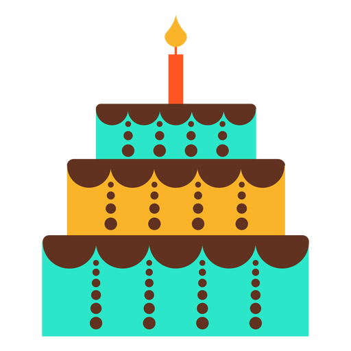 Icono de pastel de cumpleaños de tres pisos Transparent PNG Icono de pastel de cumpleaños de tres pisos Transparent PNG