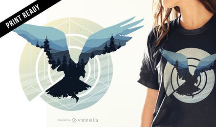 Abstract bird t-shirt design Abstract bird t-shirt design