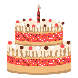 Download Two Floors Birthday Cake Icon Transparent Png Svg Vector