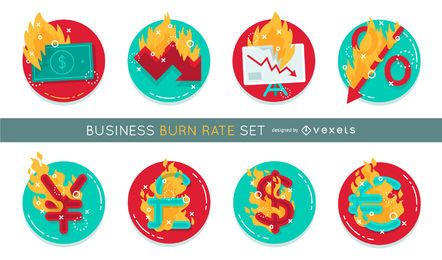 Business burn rate set Business burn rate set