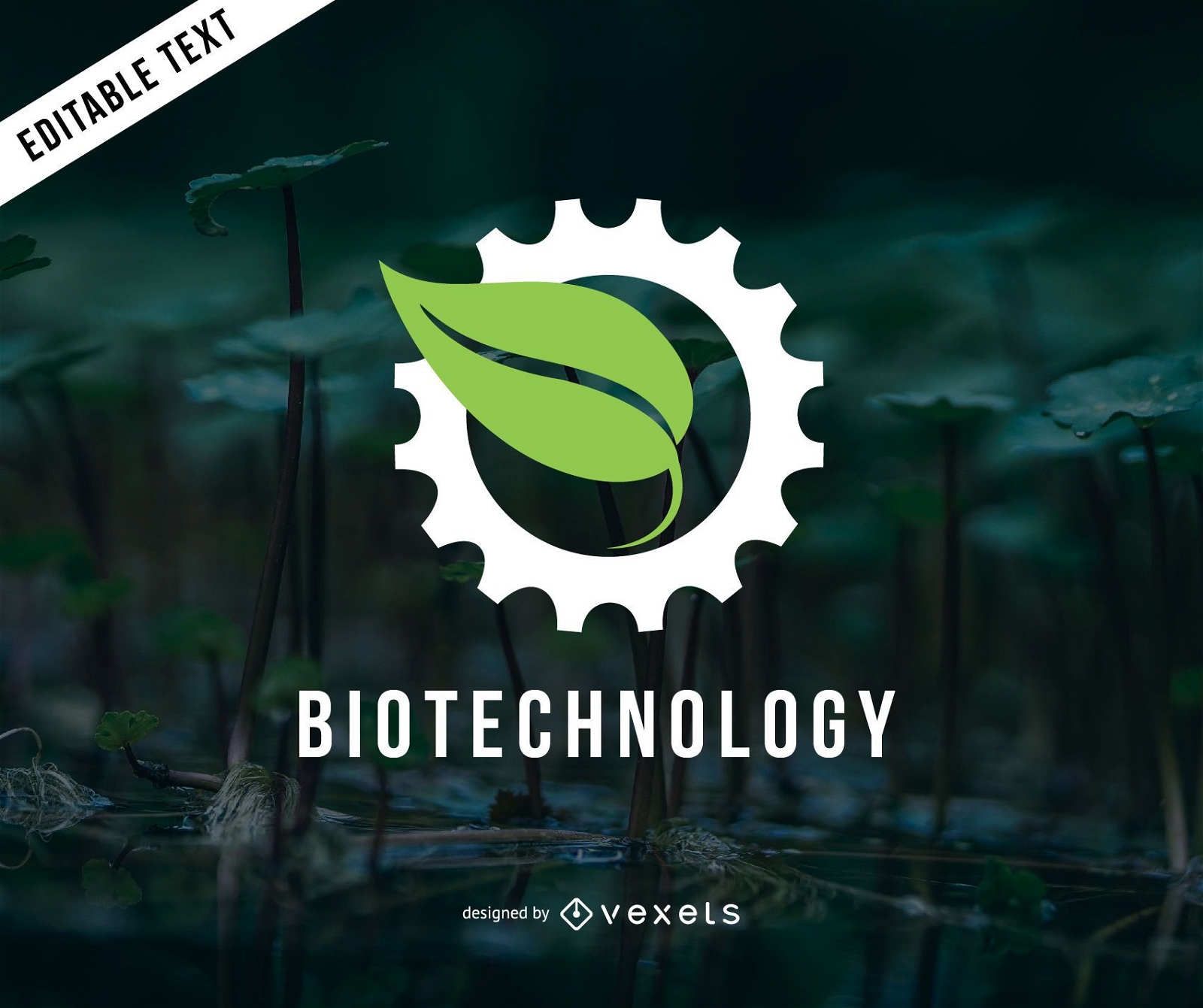 Biotechnologie-Logo-Vorlage