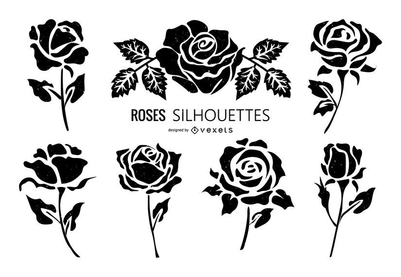 Silueta rosa silueta Silueta rosa silueta