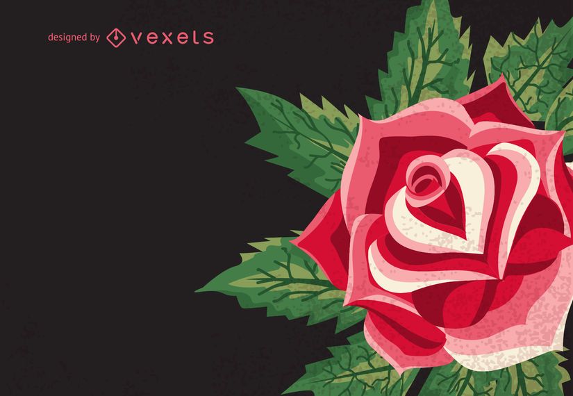 Retro rose illustration Retro rose illustration