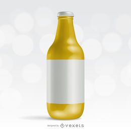 Diseño de envase de botella realista. Diseño de envase de botella realista.
