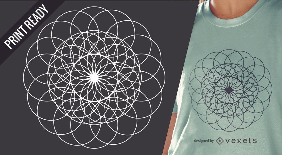 Sacred geometry t-shirt design illustration Sacred geometry t-shirt design illustration