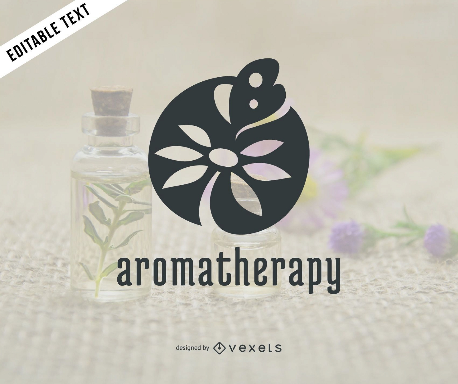 Aromatherapie-Logo-Vorlage