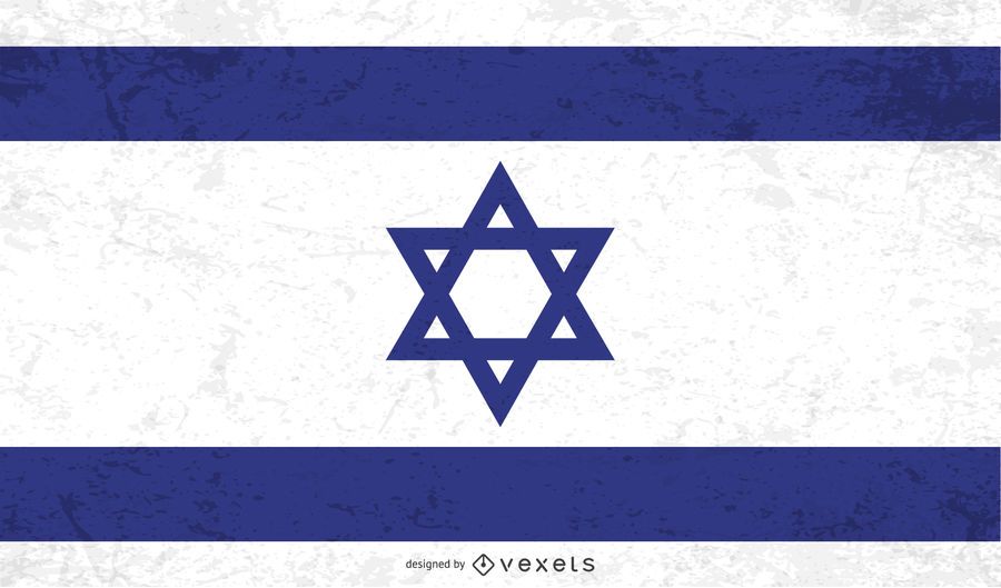 Distressed Israel flag Distressed Israel flag