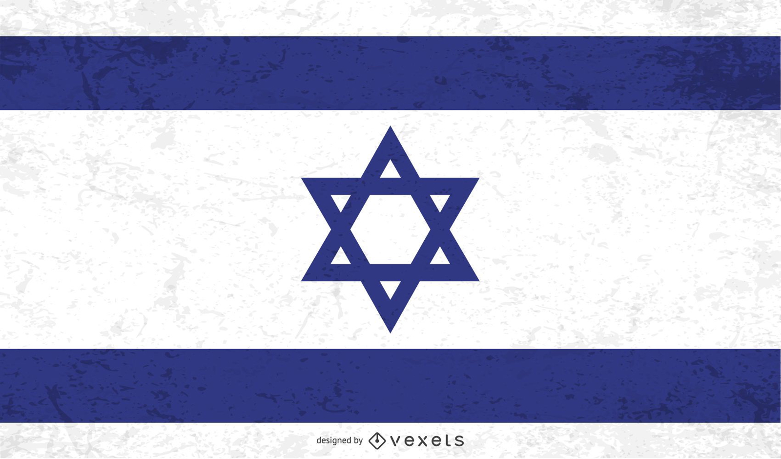 Distressed Israel flag