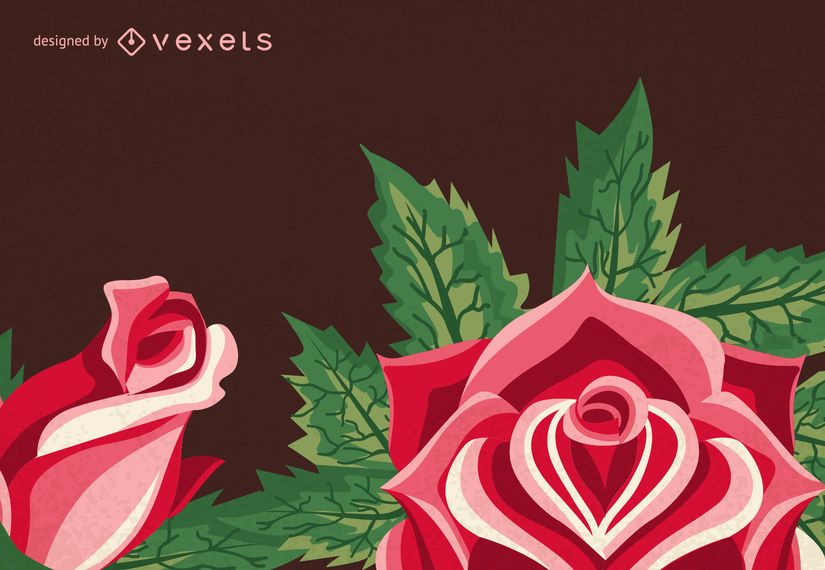 Vintage rose illustrations frame Vintage rose illustrations frame