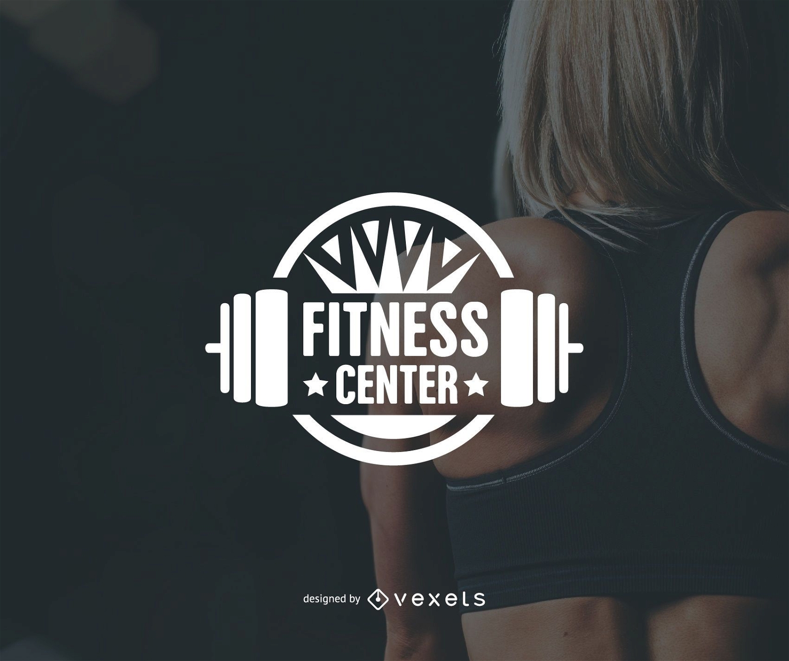Fitnesscenter Gym Logo Vorlage