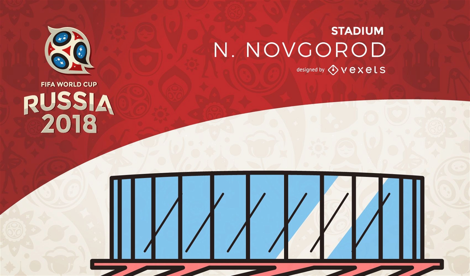 Russland 2018 Novgorod Stadion