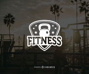 Fitness Logo Abzeichen Vorlage