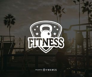 Plantilla de insignia de logotipo de fitness