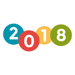 2018 bubbles PNG Design