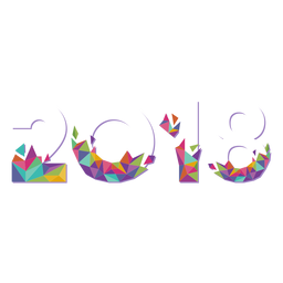2018 geometric origami PNG Design