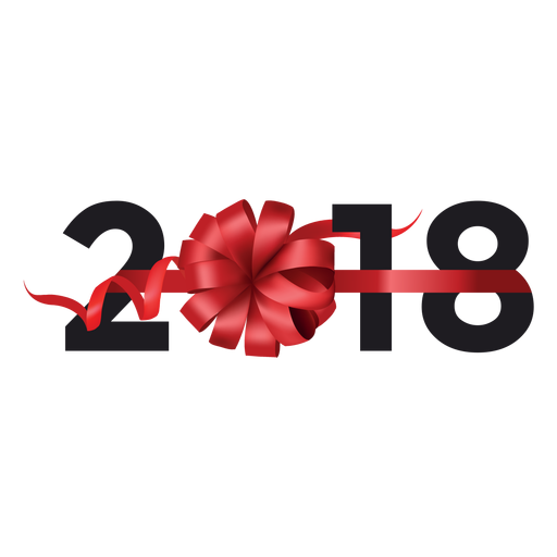 2018 Geschenk PNG-Design