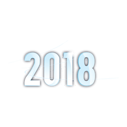 2018 light blue PNG Design