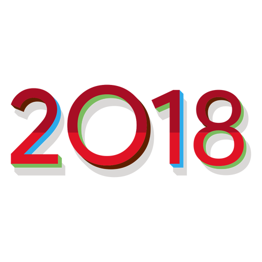 2018 rojo Diseño PNG