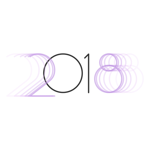 2018 thin  PNG Design