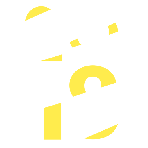 2018 gelbes Jahr PNG-Design