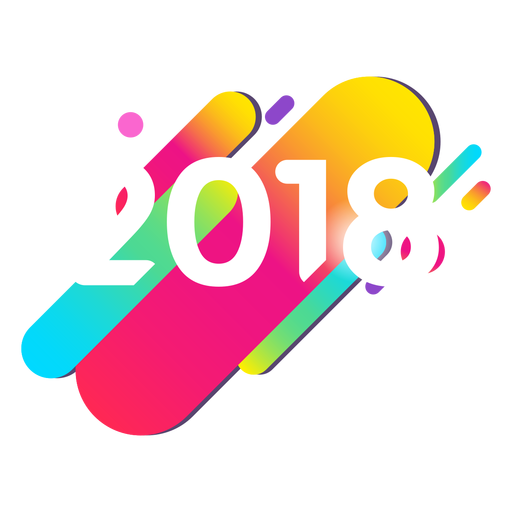 2018 bunt PNG-Design